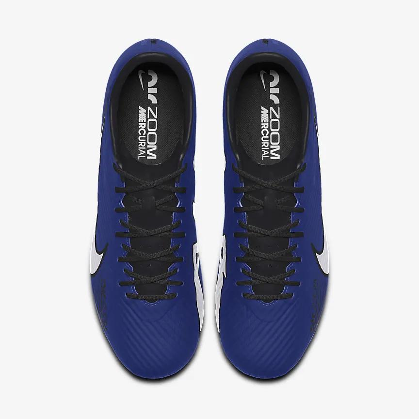 Giày Nike Zoom Mercurial Vapor 15 Academy Fg/Mb By You Nữ Xanh Trắng